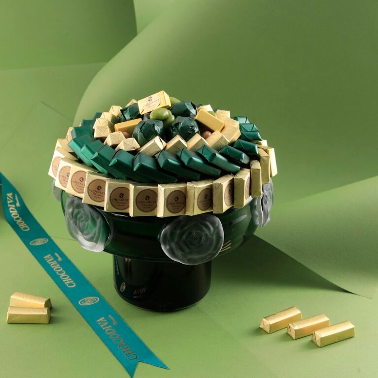 COUPE FLEUR MURANOVERT EMRAUDE