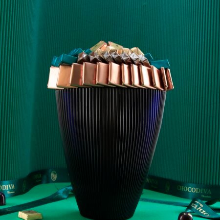 VASE MURANO BLEU SAPHIR